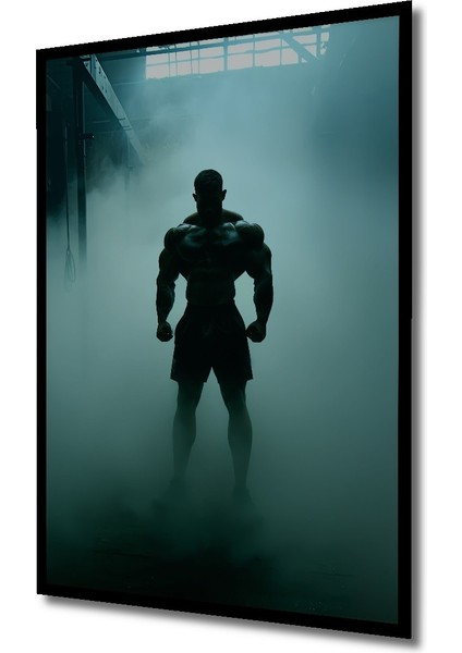 Çerçeve Görünümlü Sisli Salon Atlet Yağlı Boya Görünümlü Ev/işyeri/ofis Dekoratif Ahşap Kare Tablo fiyatları