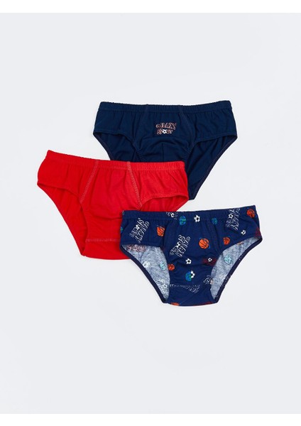 Baskılı Erkek Çocuk Külot 3'lü (W5)