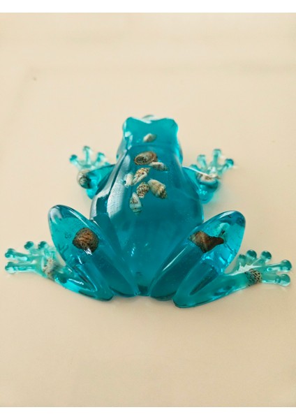 Hediyelik El Yapımı Epoksi Sevimli Kurbağa modelleri