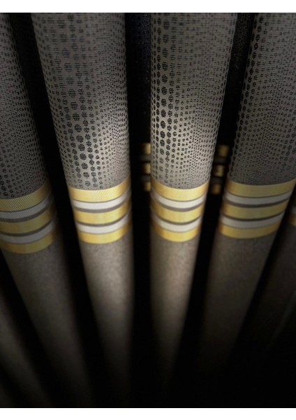 Mızraklı FT632256 V-5403 Gri 1/3 Sık Pile Fon Perde Apm