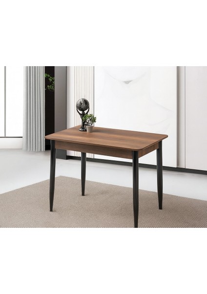Ortadan Açılır Büyüyen Ahşap Yemek Masası Ceviz 70X120CM Sadece Masa Fiyatıdır