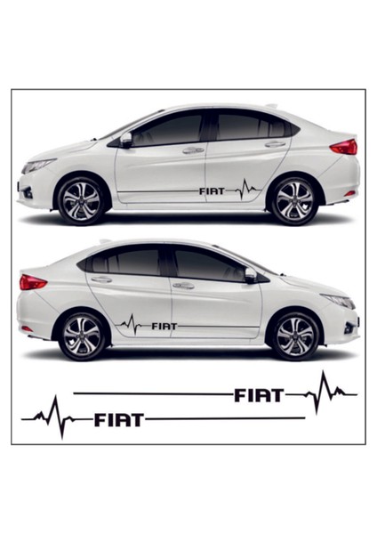 Fiat Siena Için Özel Yeni Uyumlu Aksesuar Yan Şerit Oto Ritim Özel Yeni Sticker Mixgiftz