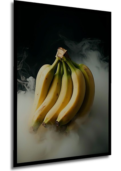 Çerçeve Görünümlü Dumanlı Muzlar Modern Sanat Dekoratif Ahşap Ev/işyeri/ofis Kare Tablo modelleri