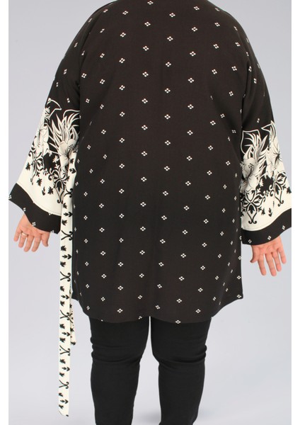 Viskon Kumaş Desenli Kadın Kimono fırsatları