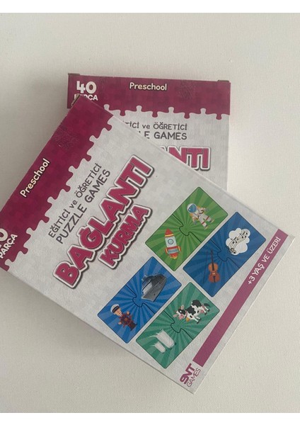 Bağlantı Kurma Puzzle | 60 Parça Eğitici Yapboz 3+ Yaş