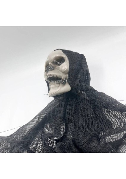 Halloween 1 Adet 50X60 cm Jüt Kumaş Kafatası Kurukafalı Iskelet Elli Dekor Korkuluk Süsü modelleri