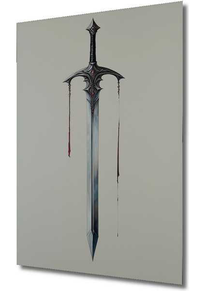 Kılıçların Efendisi Yağlı Boya Görünümlü Dekoratif Ahşap Ev/işyeri/ofis Kare Tablo fiyatları