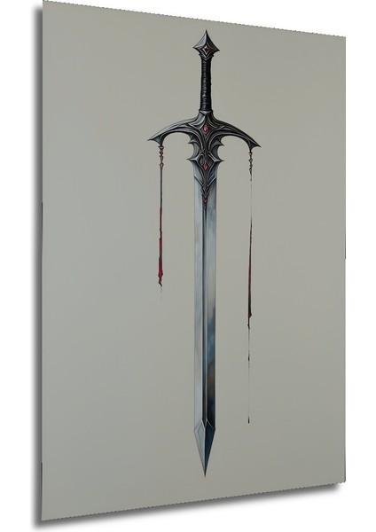 Kılıçların Efendisi Yağlı Boya Görünümlü Dekoratif Ahşap Ev/işyeri/ofis Kare Tablo modelleri