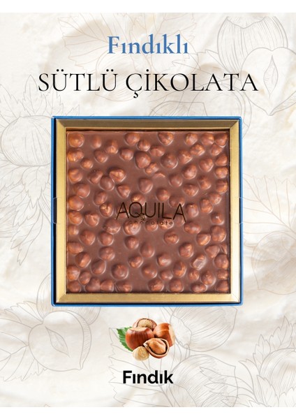 Fındıklı Sütlü Çikolata 250 gr – Premium Gurme El Yapımı Çikolata fırsatları