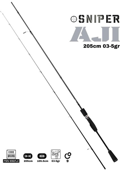 Sniper 205CM 03-5gr Aji Lrf Kamışı