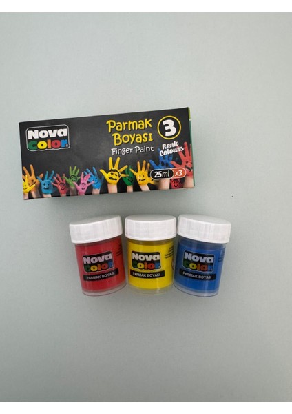 Color Parmak Boyası 3 Lü Set