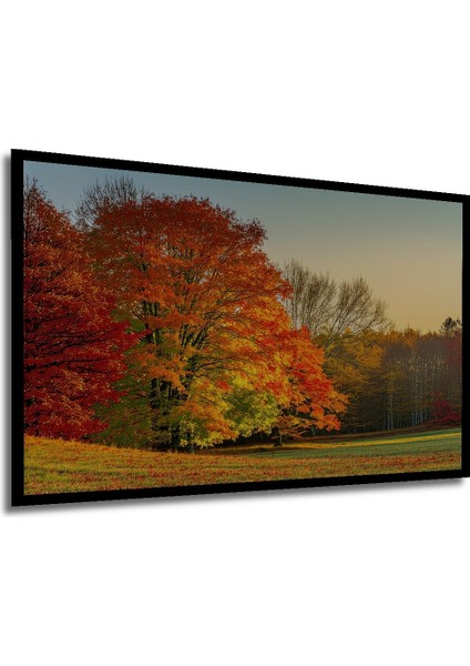 Çerçeve Görünümlü Sonbahar Yaprakları Yağlı Boya Görünümlü Dekoratif Ahşap Işyeri/ofis Kare Tablo modelleri