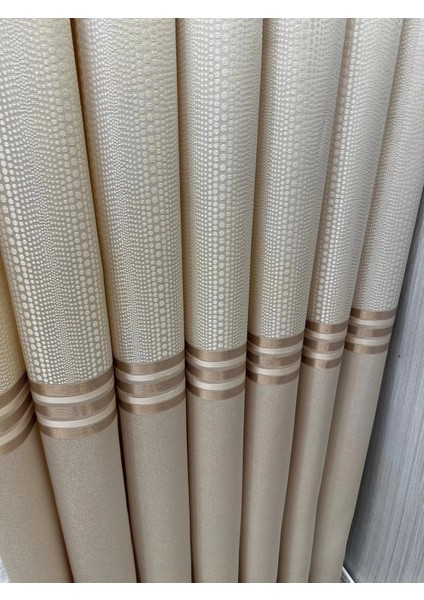 Nivemeshome Mızraklı FT632256 V-101 Krem 1/3 Sık Pile Fon Perde Apm modelleri
