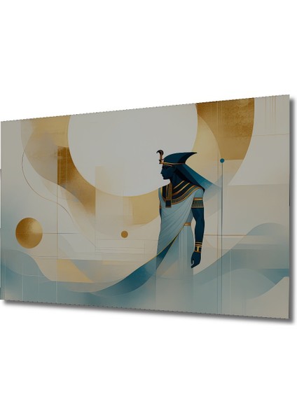 Minimalist Firavun Portresi Yağlı Boya Görünümlü Dekoratif Ahşap Dekoratif Ev/işyeri/ofis Tablo fiyatları