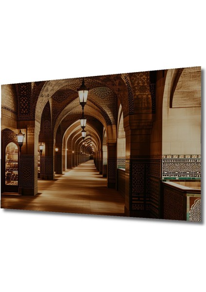 Mistik Osmanlı Sarayı Yağlı Boya Görünümlü Dekoratif Ahşap Ev/işyeri/ofis Kare Tablo fiyatları