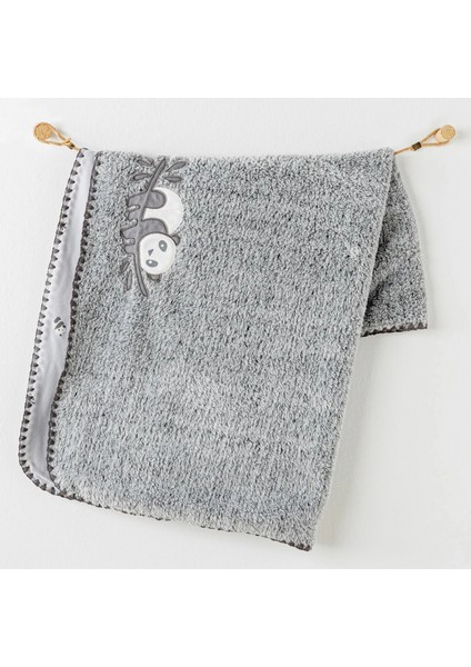 Andywawa AC26033 Keep Smiling Welsoft Battaniye 90X85 Grey
