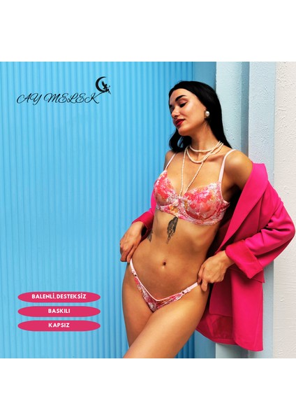 Kapsız Balenli Baskılı B-Cap Brode Takım