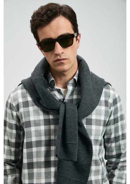 Quel Erkek Basic Gömlek Regular Fit Gri indirimleri