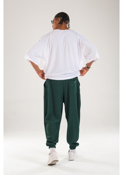 Erkek Yeşil Fitilli Pileli Relax Fit Şalvar Pantolon COC1128 fiyatları