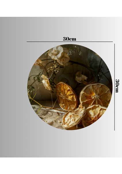 :temperli Cam Daire Tablo, Cam Tablo, Uv Baskı, CTT016