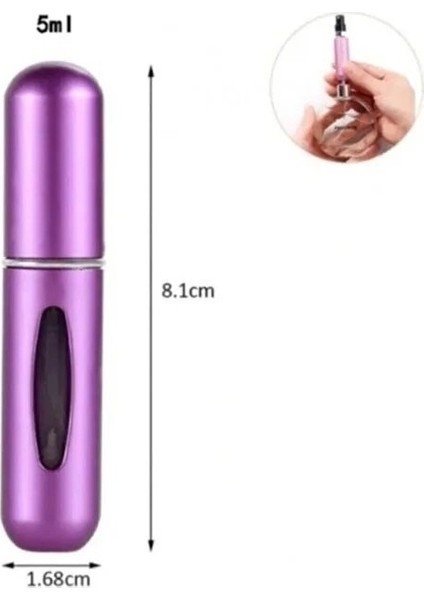 Doldurulabilir Mini Parfüm Şişesi Siyah Çanta Içi Taşınabilir Seyahat Tipi Küçük Boy modelleri