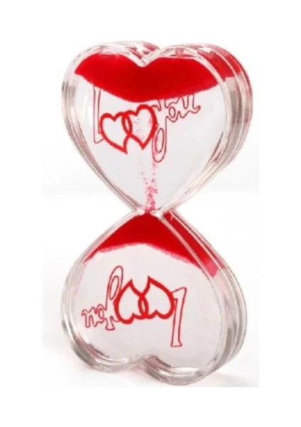 Kalp Şeklinde Jel Kum Saati