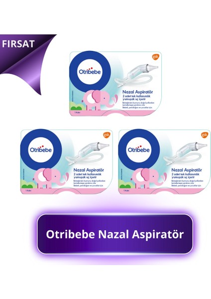 Nazal Burun Aspiratörü 3 Adet