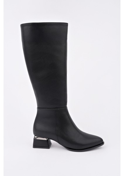 Collie Sivri Burun Yandan Fermuarlı Topuklu Kadın Çizme modelleri