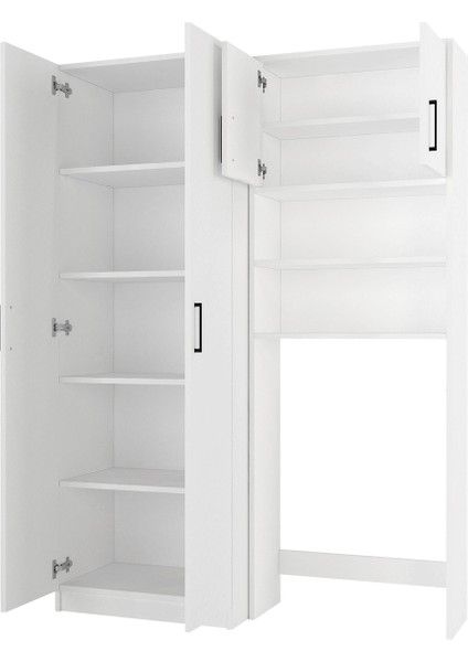 Lumy Çamaşır Makinesi -Tuco 5 Raflı Çok Amaçlı Dolap Beyaz indirimleri