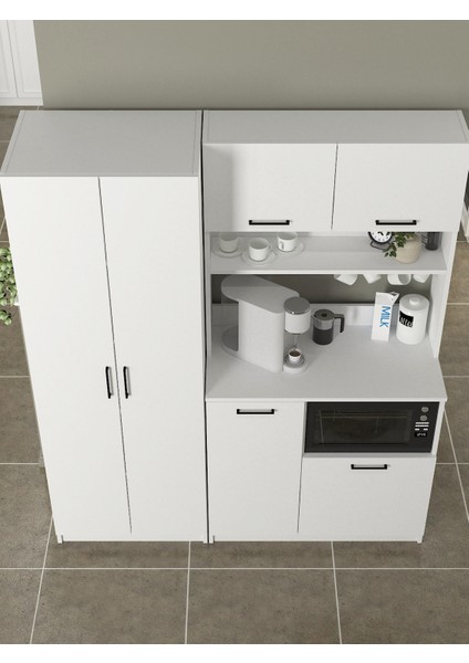 Tuco 2 Kapakli - Tuco 5 Rafli Çok Amaçlı Dolap Beyaz fırsatları