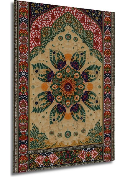 Osmanlı Çiçek Bahçesi Yağlı Boya Görünümlü Dekoratif Ahşap Ev/işyeri/ofis Kare Tablo modelleri