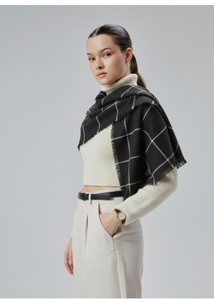 Kadın Yumuşak Dokulu Ekose Model Kışlık Şal fırsatları
