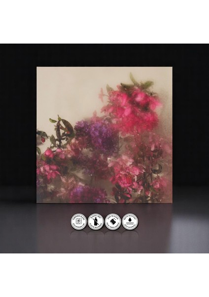 :temperli Cam Kare Tablo, Cam Tablo, Uv Baskı, CTT015