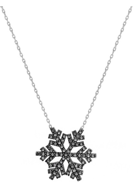 Silver Kar Tanesi Zirkon Taşlı Gümüş Kolye DY69BYX