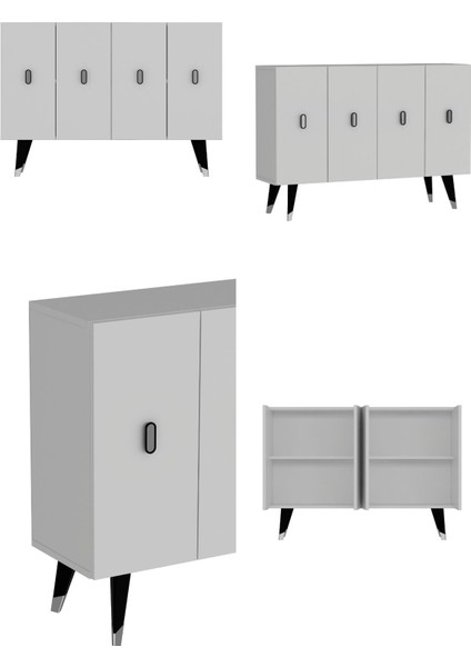 8168KM-32 Dh Konsol,kahve Köşesi,ayakkabılık,ofis Evrak Dolabı,mutfak Kiler Dolabı,tv Ünitesi-Bg