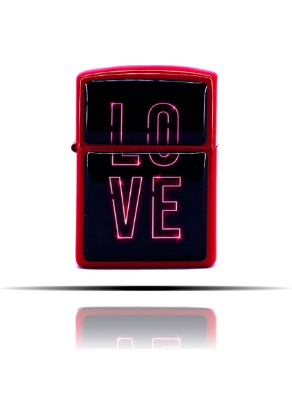 Love Basıkılı Kırmızı Benzinli Çakmak fırsatları