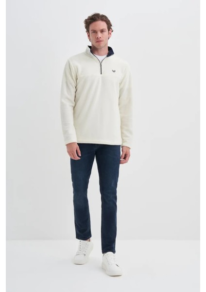 Yarım Balıkçı Yaka Kalın Polar Regular Fit SWEATSHIRT-56320