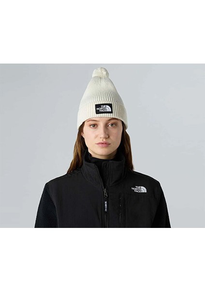 Tnf Logo Box Pom Beanie Bere NF0A8CHFQLI1 Beyaz modelleri