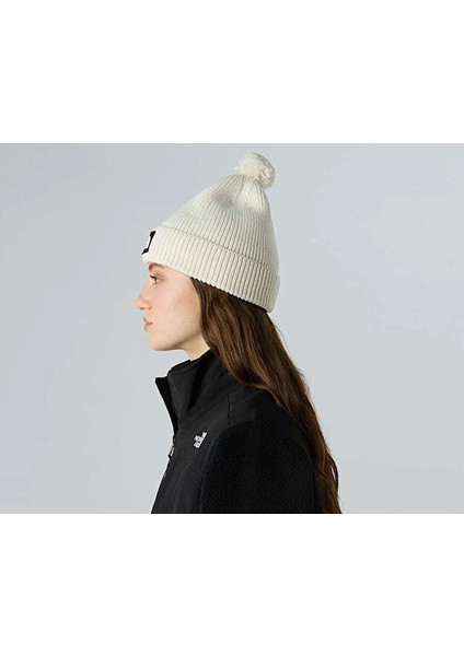 Tnf Logo Box Pom Beanie Bere NF0A8CHFQLI1 Beyaz fırsatları