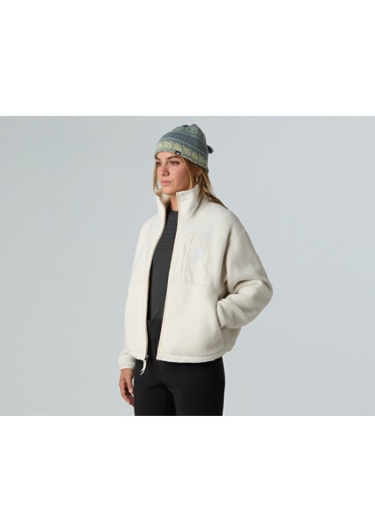 W Yumiori Off Peak Full Zip Jacket Erkek Outdoor Polar Ceket NF0A8EUZQLI1 Beyaz indirimleri