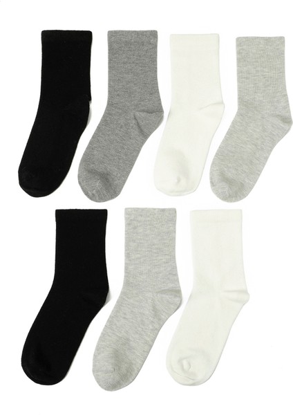 Basıc 7 Lı Skt-G 5pr Grı Multı Kız Çocuk 7 Li Çorap
