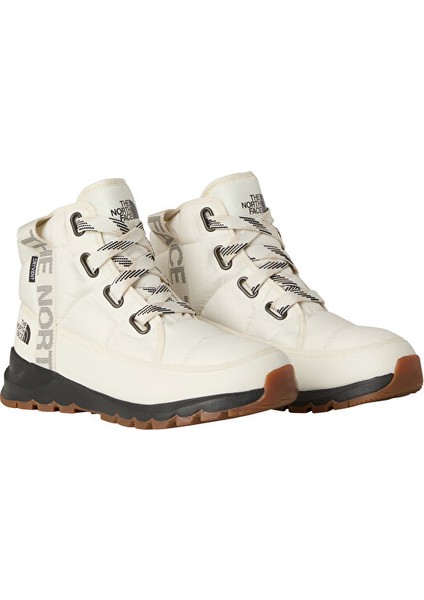 W Thermoball Lace Up Luxe Wp Kadın Kar Botu NF0A817WQ4C1 Beyaz modelleri