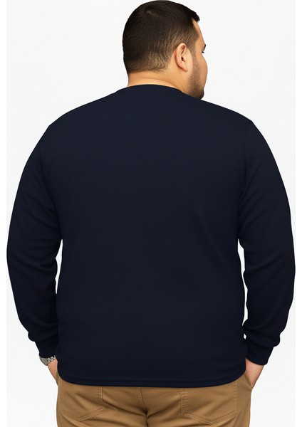 Erkek Büyük Beden Oversize Uzun Kollu T-Shirt 3xl 4xl 5xl 6xl 7xl 8xl 9xl modelleri
