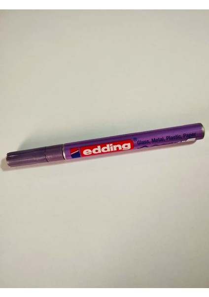Edding 751 Hobi Sanat Kalemi Boya Dekorasyon Markörü 1-2 mm Metalik Mor