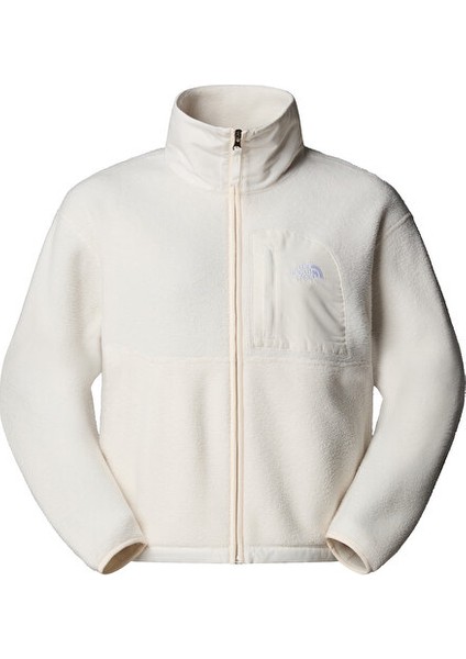 W Yumiori Off Peak Full Zip Jacket Erkek Outdoor Polar Ceket NF0A8EUZQLI1 Beyaz