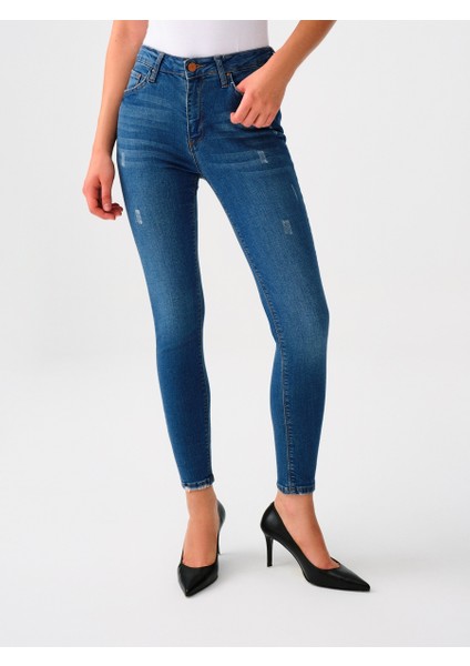 Nicole Skinny Fit Kadın Pantolon