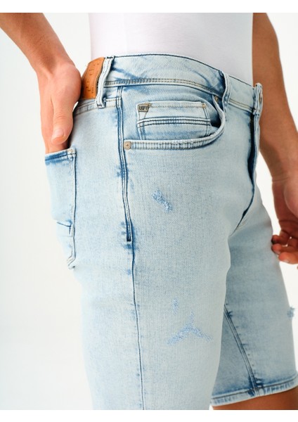 Slim Fit Erkek Şort