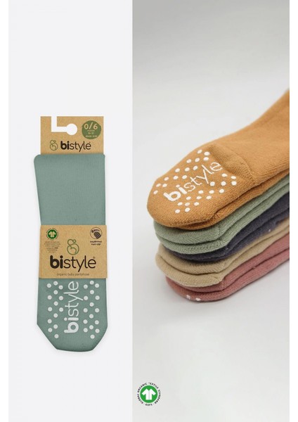 Bistyle Tekli Kaymaz Mix Havlu Külotlu Çorap 50501 Nil