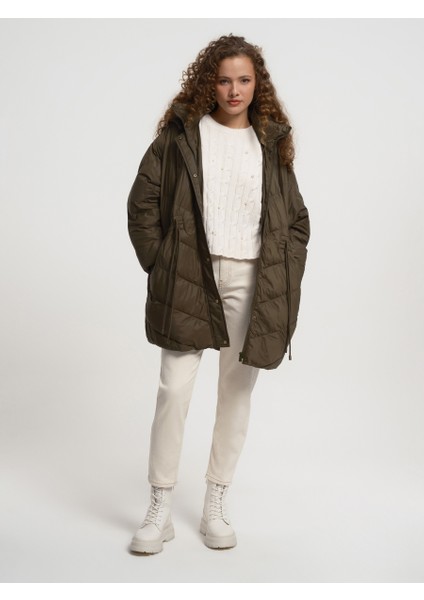 Oversize Fit Kadın Mont