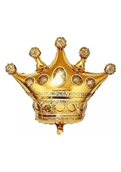 Dolabı Kral Taçlı Balon Zinciri Doğum Günü Seti İyi Ki Doğdun 10 Adet Altın Renkli Süslü Set